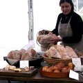 A bread stall at Waipara Valley Farmers' Market