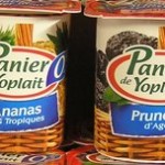 Some food with labels