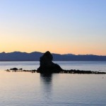 Sunset over water